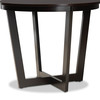 Baxton Studio Alayna Dark Brown Finished 35-Inch-Wide Round Wood Dining Table 169-10898